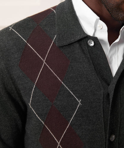 Hastings Sweater Polo - Charcoal