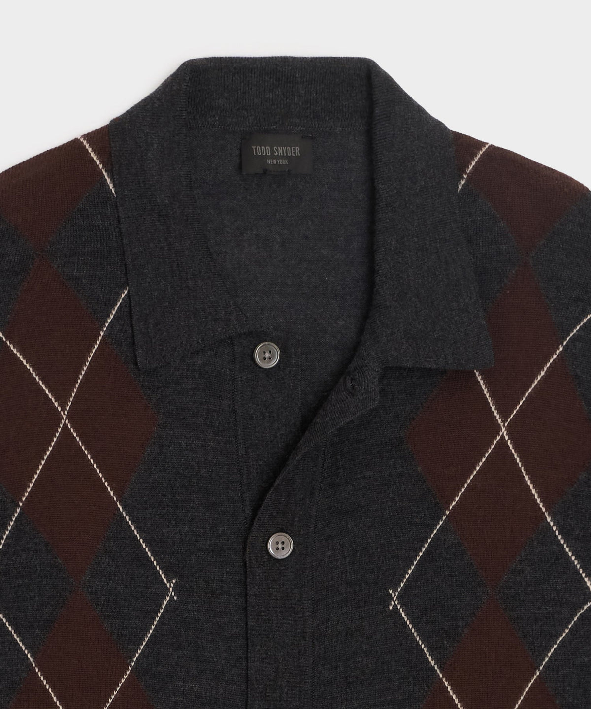 Hastings Sweater Polo - Charcoal