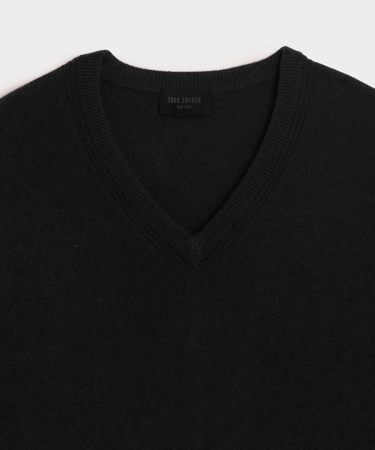 Cashmere V-Neck Sweater - Black