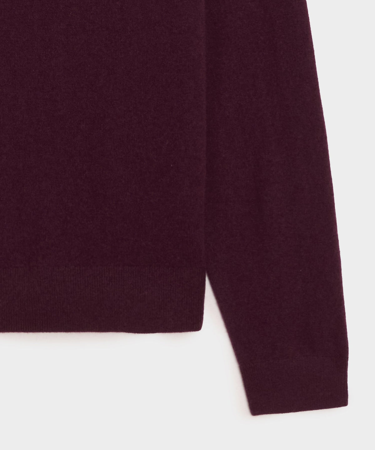 Cashmere V-Neck Sweater - Raisin