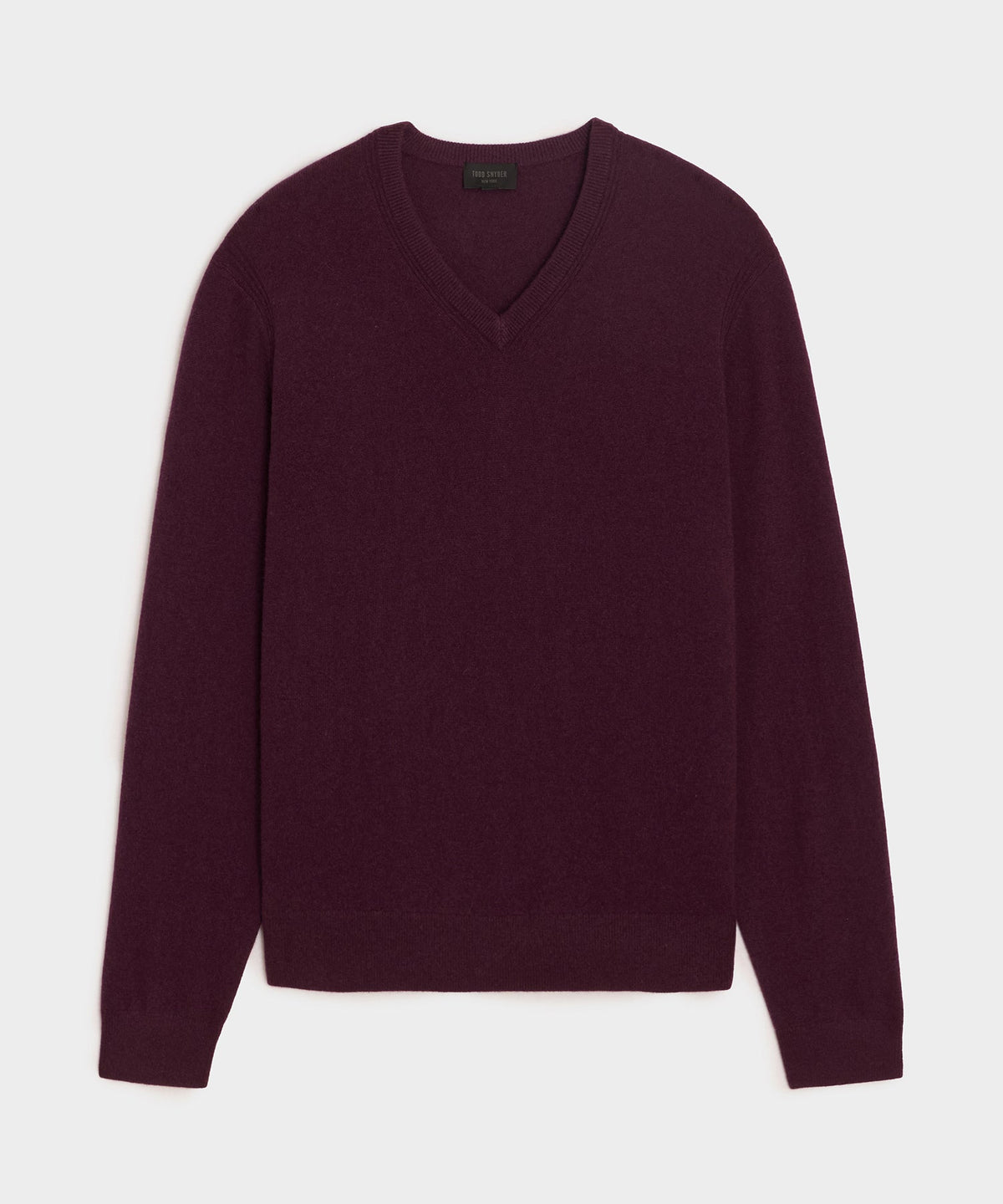 Cashmere V-Neck Sweater - Raisin
