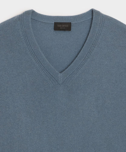 Cashmere V-Neck Sweater - River Way