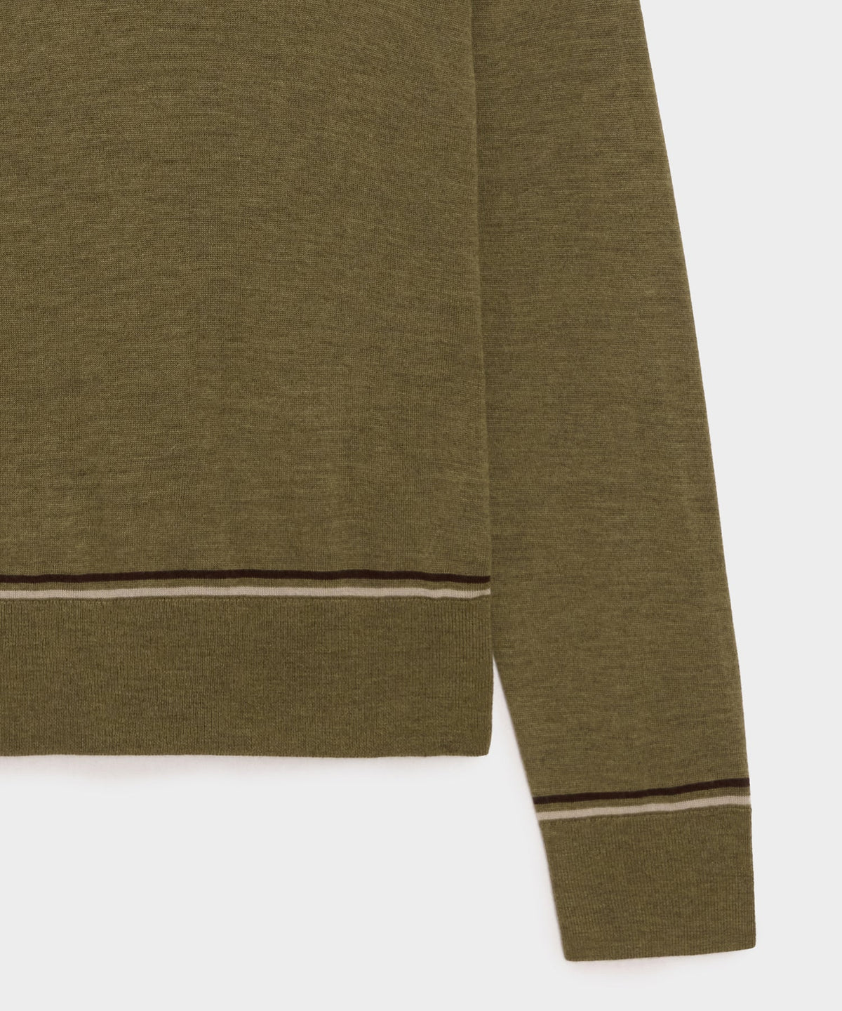 Merino V-Neck Sweater - Fogstone