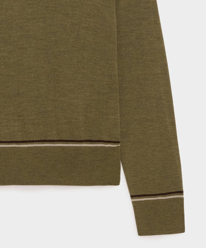 Merino V-Neck Sweater - Fogstone