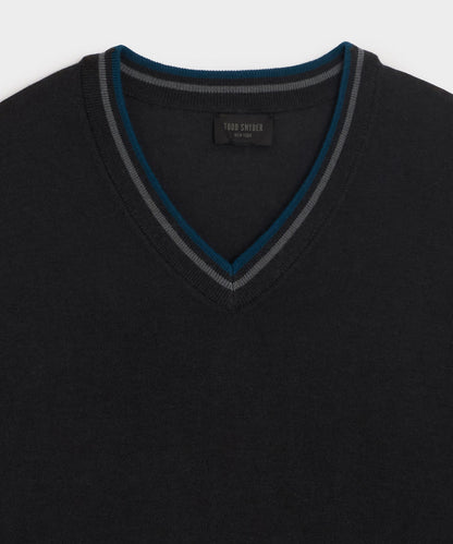 Merino V-Neck Sweater - Slate