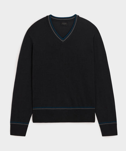 Merino V-Neck Sweater - Slate