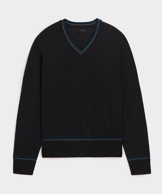 Merino V-Neck Sweater - Slate