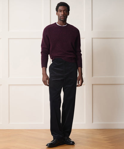 Donegal Crewneck Sweater - Burgundy