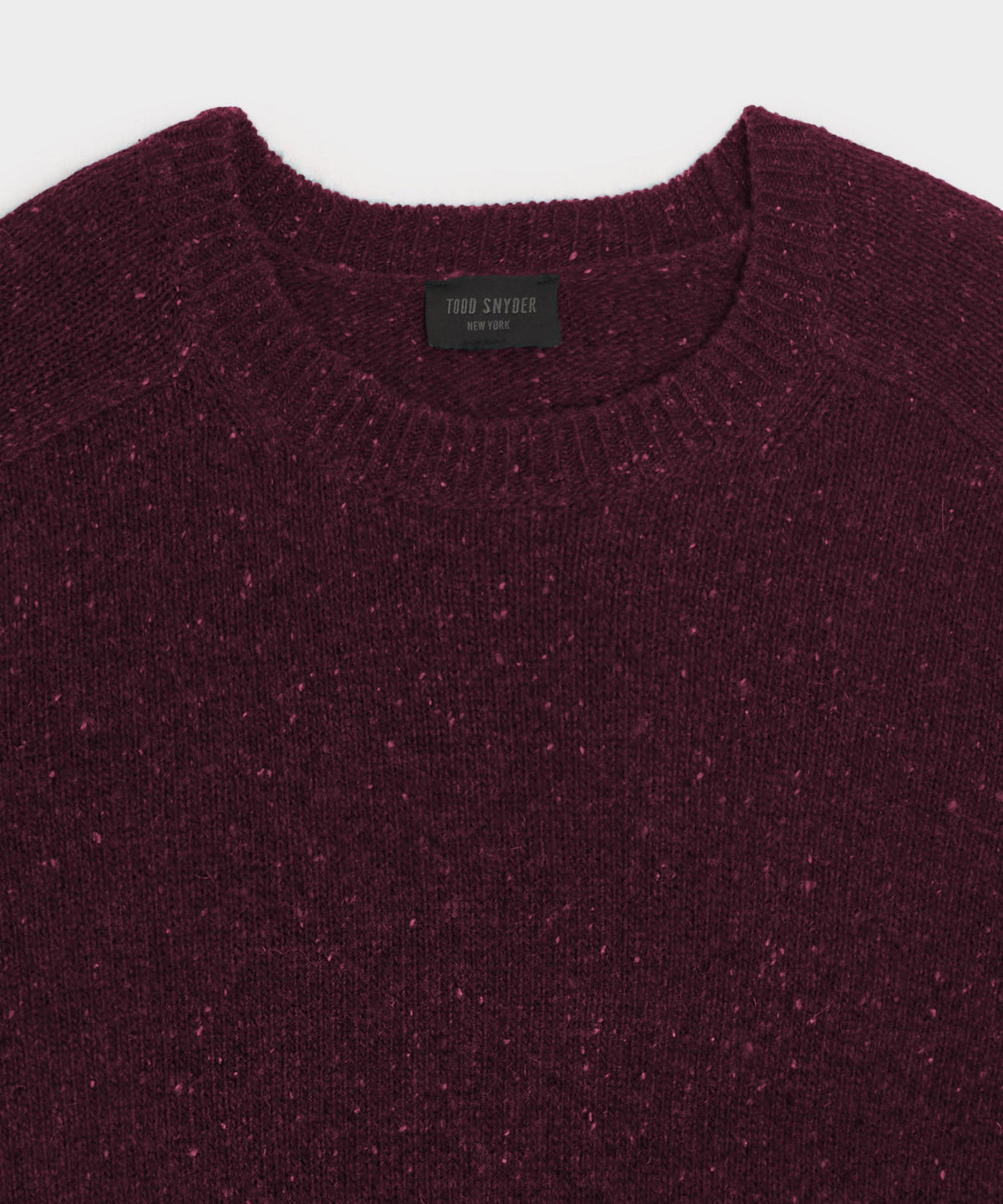 Donegal Crewneck Sweater - Burgundy