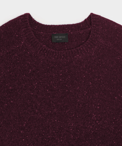 Donegal Crewneck Sweater - Burgundy