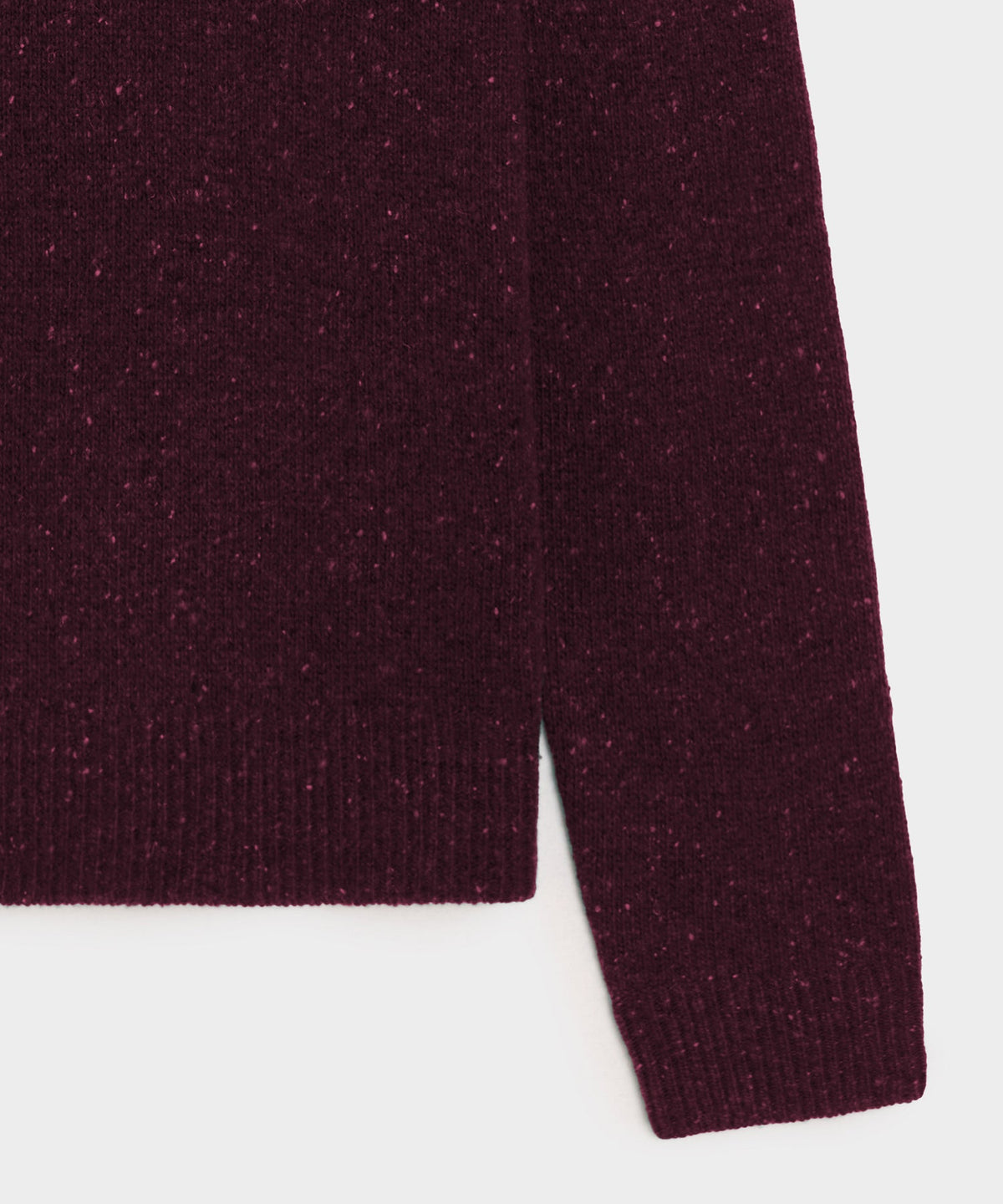 Donegal Crewneck Sweater - Burgundy