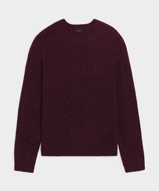 Donegal Crewneck Sweater - Burgundy