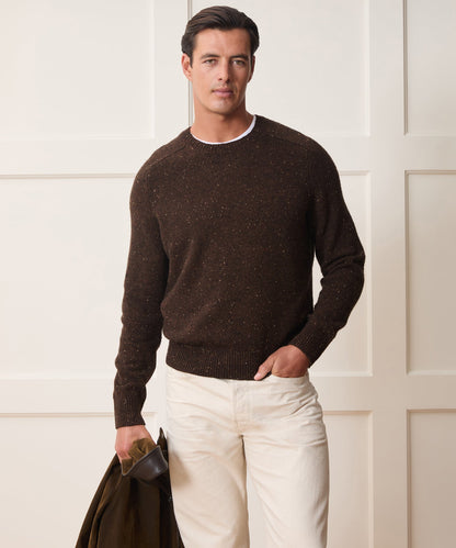 Donegal Crewneck Sweater - Espresso Bean