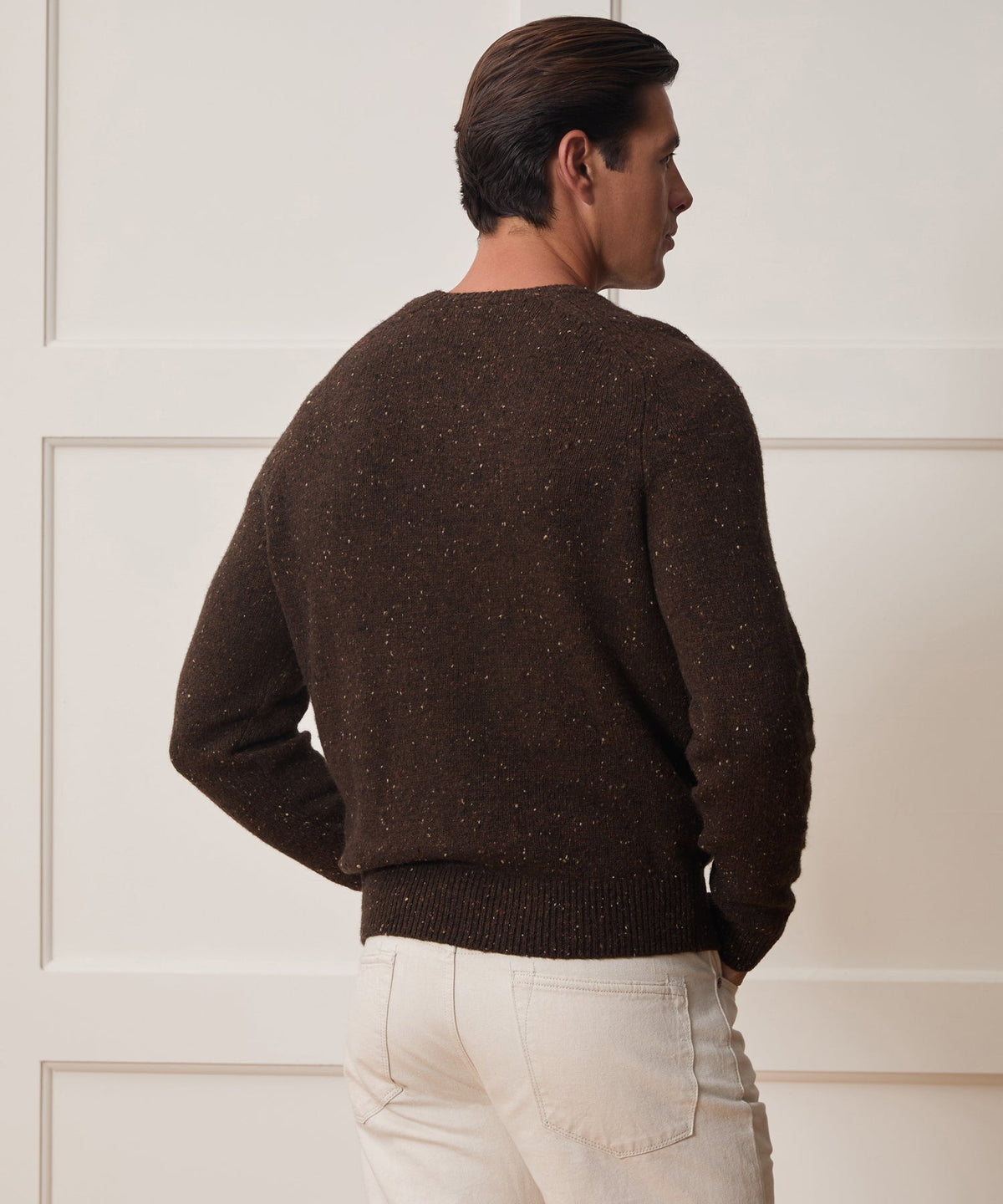 Donegal Crewneck Sweater - Espresso Bean