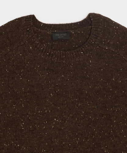 Donegal Crewneck Sweater - Espresso Bean