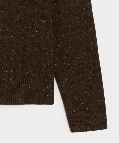 Donegal Crewneck Sweater - Espresso Bean