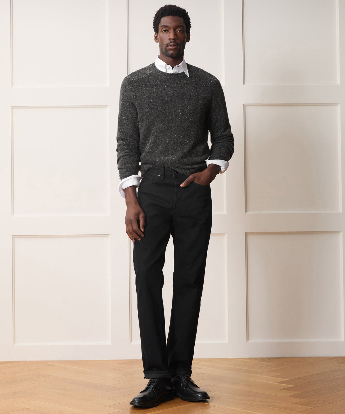Donegal Crewneck Sweater - Manor Grey