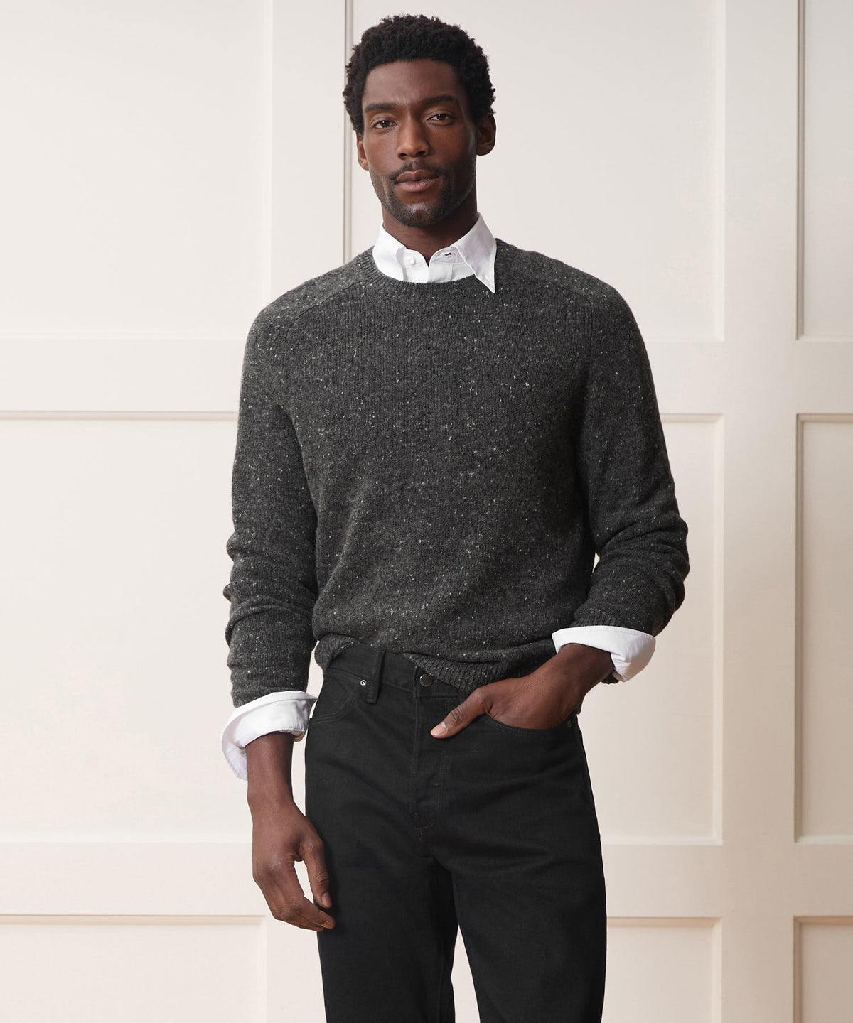 Donegal Crewneck Sweater - Manor Grey