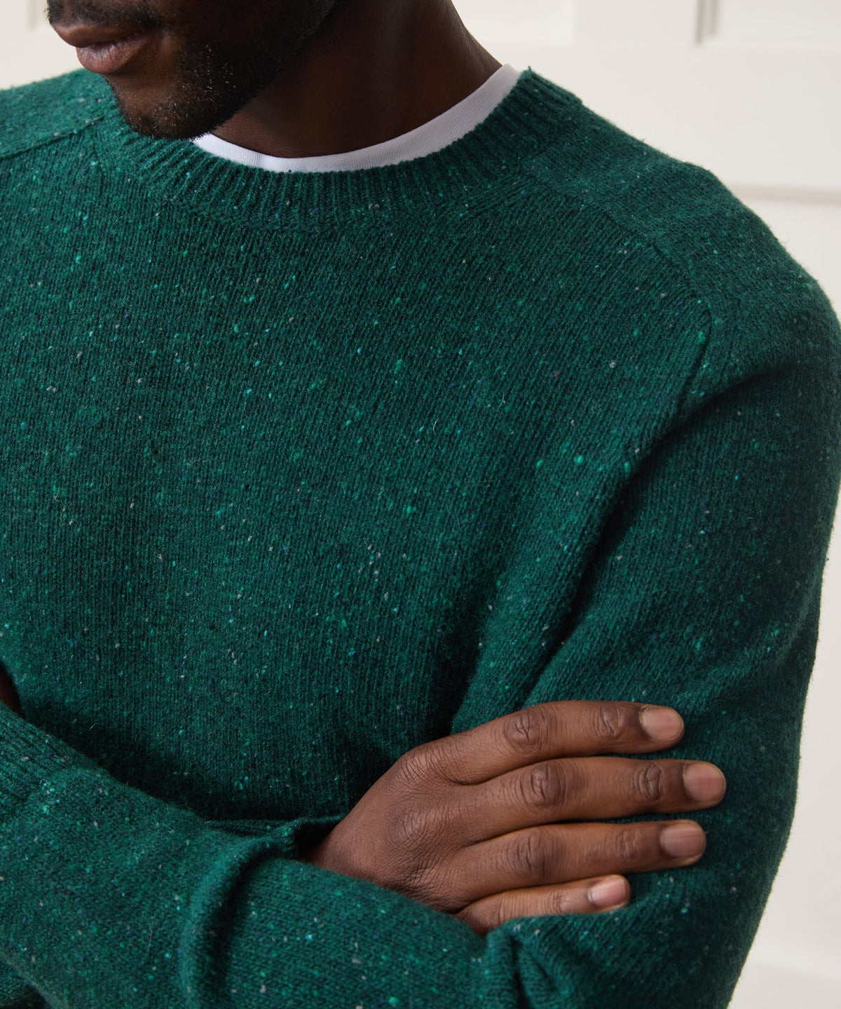 Donegal Crewneck Sweater - Teal