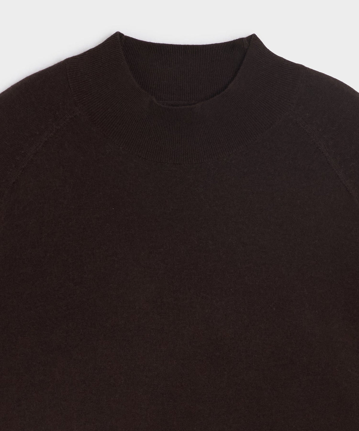 Merino Mockneck Sweater - Espresso Bean