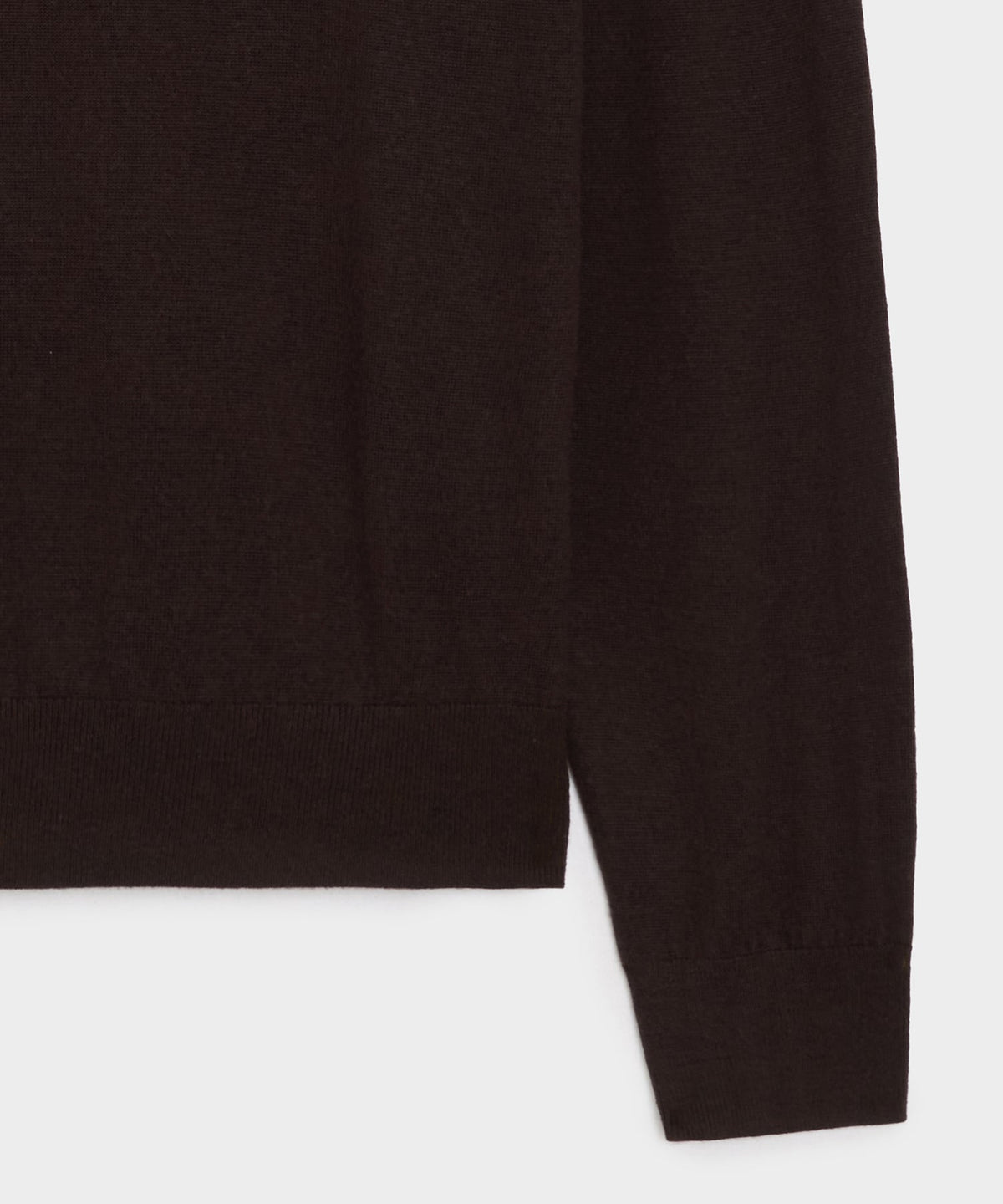 Merino Mockneck Sweater - Espresso Bean