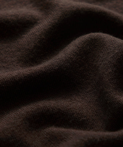 Merino Mockneck Sweater - Espresso Bean