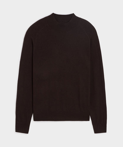 Merino Mockneck Sweater - Espresso Bean