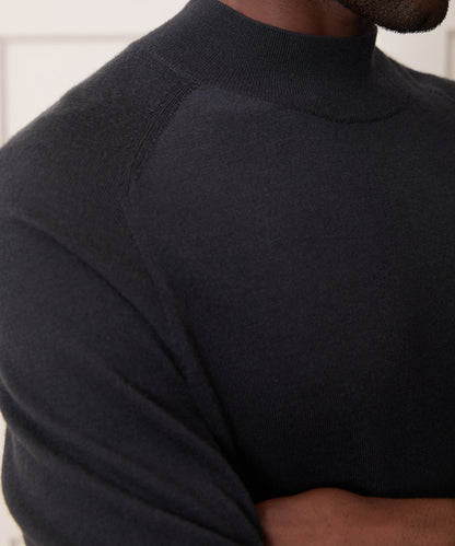 Merino Mockneck Sweater - Slate
