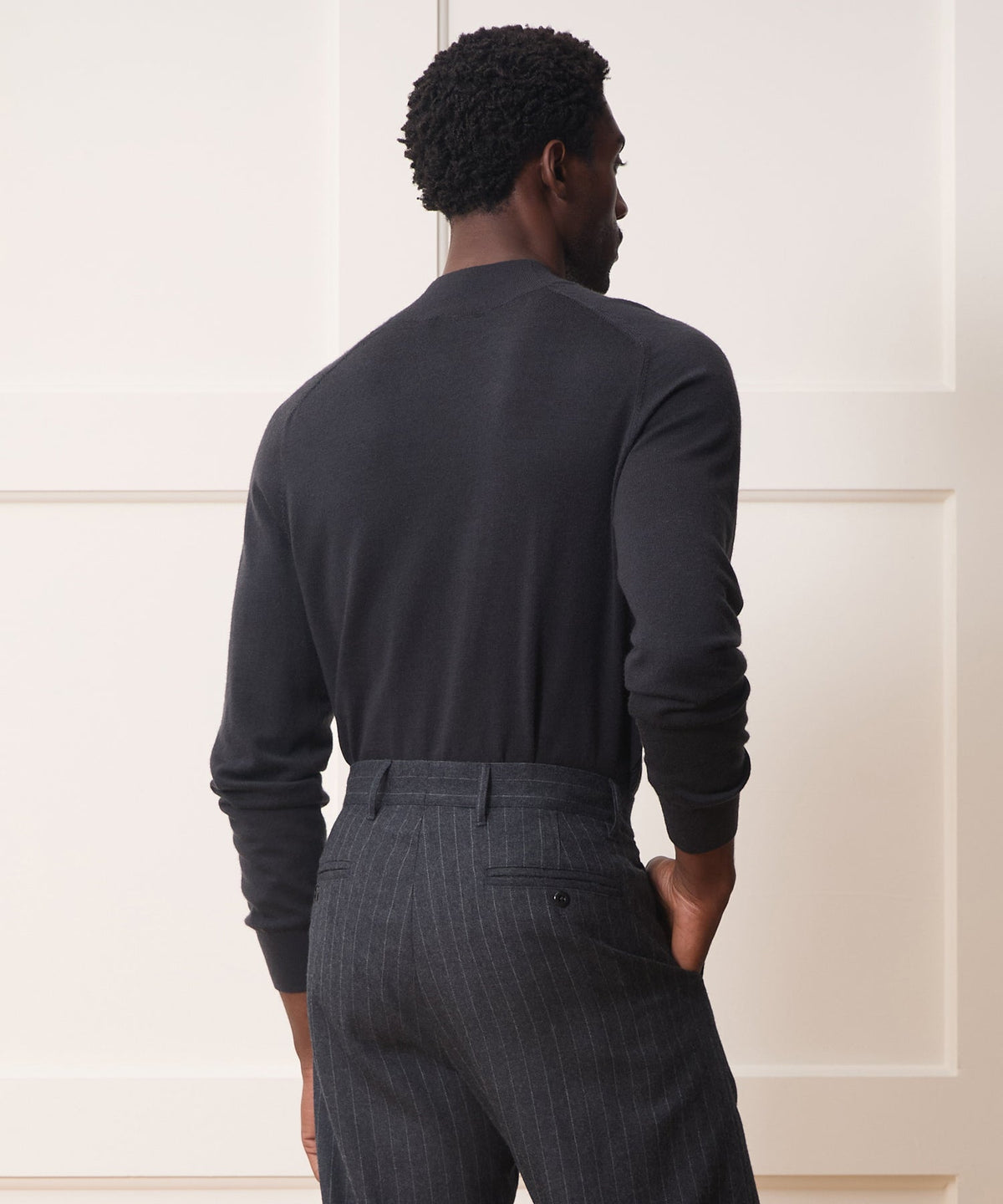 Merino Mockneck Sweater - Slate