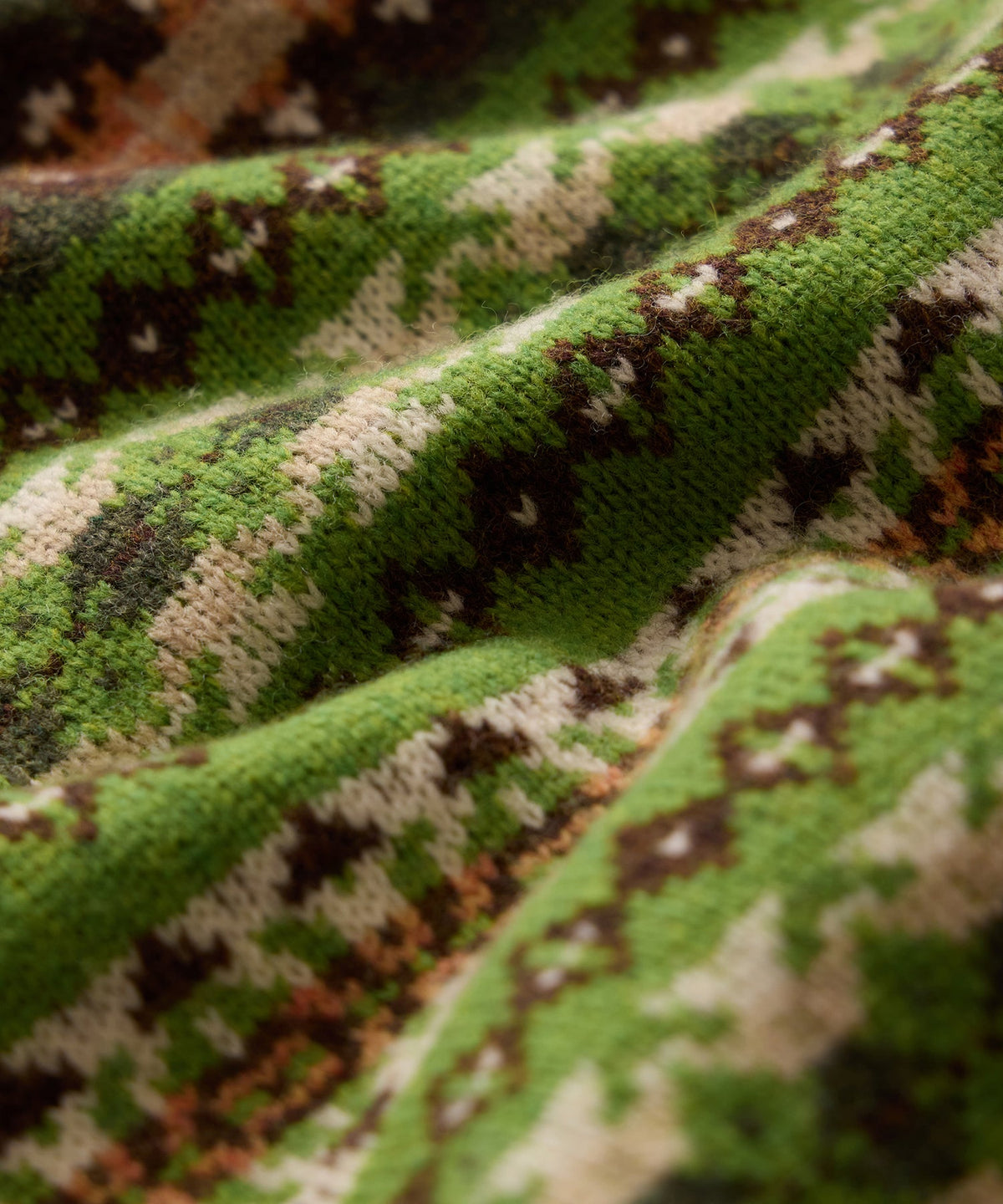 Fair Isle Sweater Vest - Green Fern