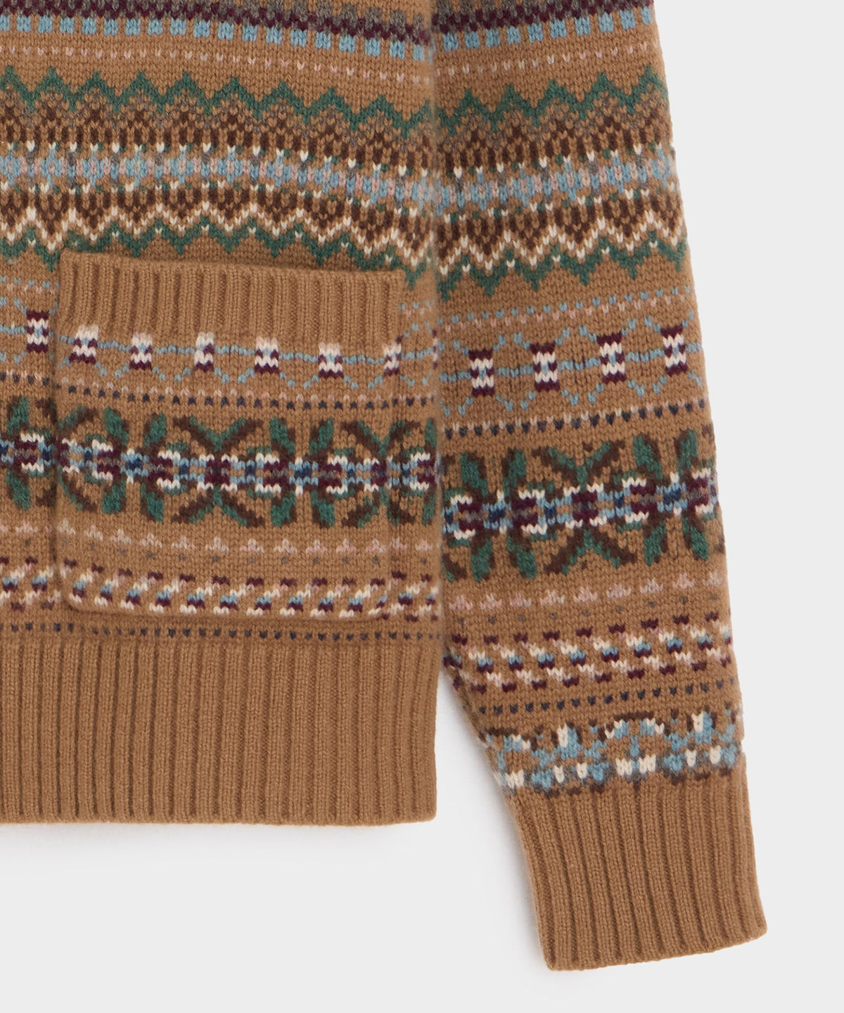Todd Snyder x Lagavulin Fair Isle Sweater Jacket - Brown