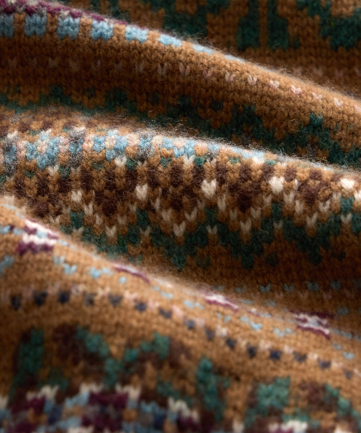 Todd Snyder x Lagavulin Fair Isle Sweater Jacket - Brown