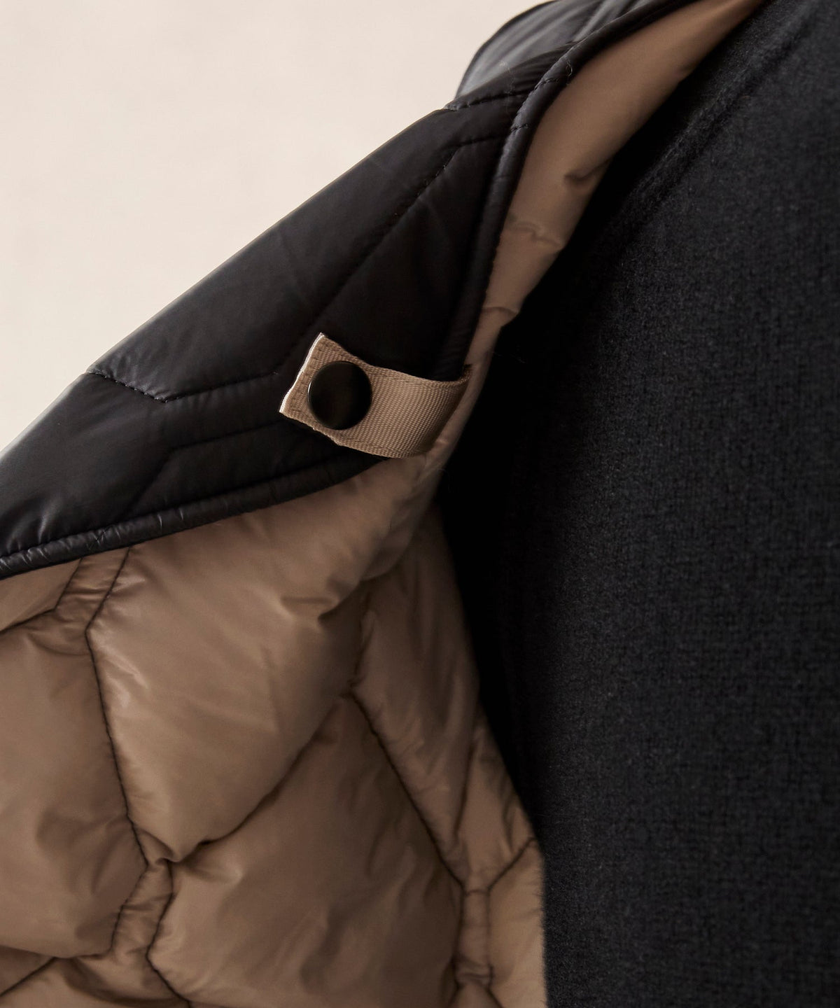Convertible Quilted Gilet Vest - Black