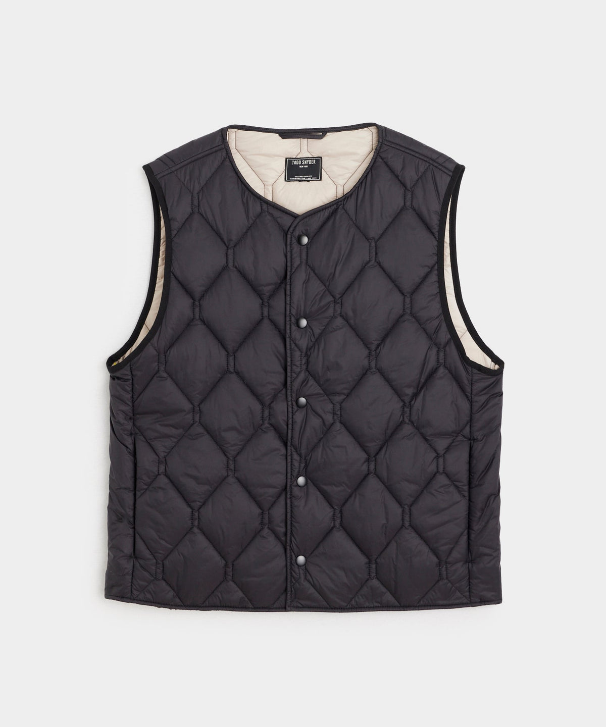 Convertible Quilted Gilet Vest - Black