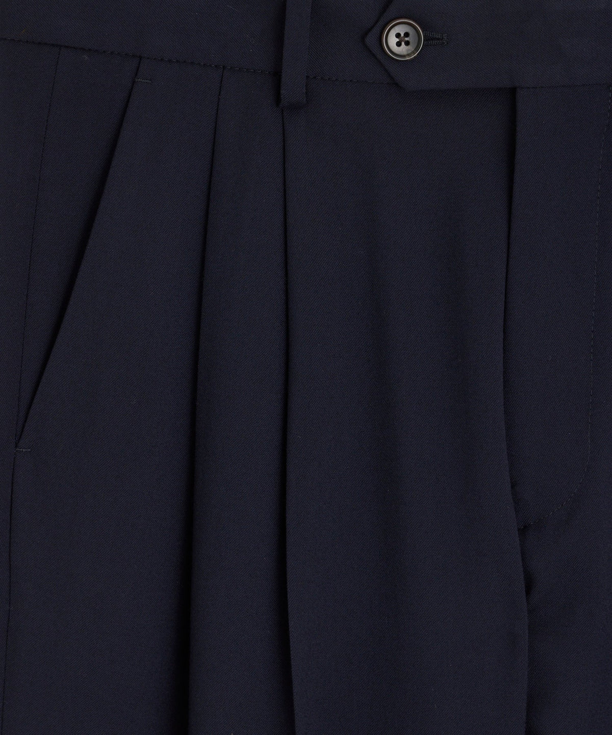 Italian Gabardine Wythe Trouser - Navy