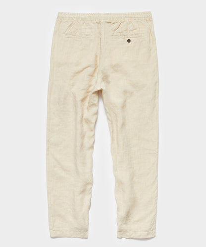 Italian Linen Beach Pant - Sand Dollar