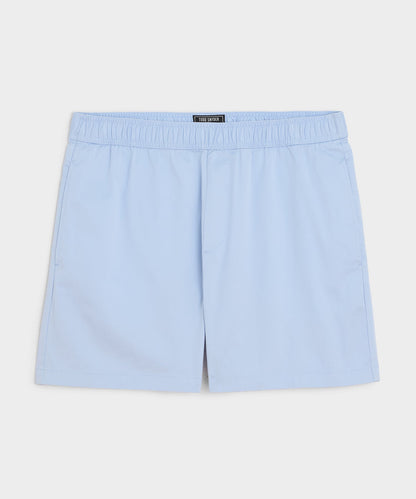 5" Poplin Short - Light Blue