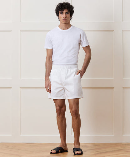 5" Poplin Short - White