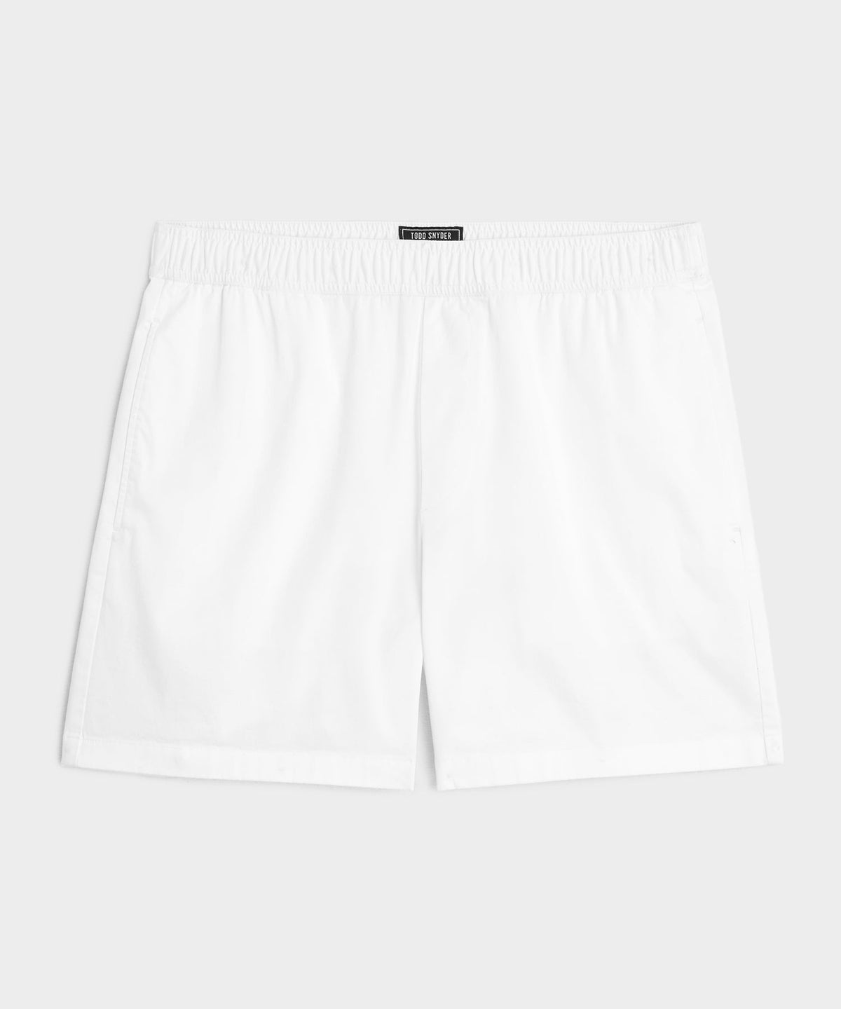 5" Poplin Short - White