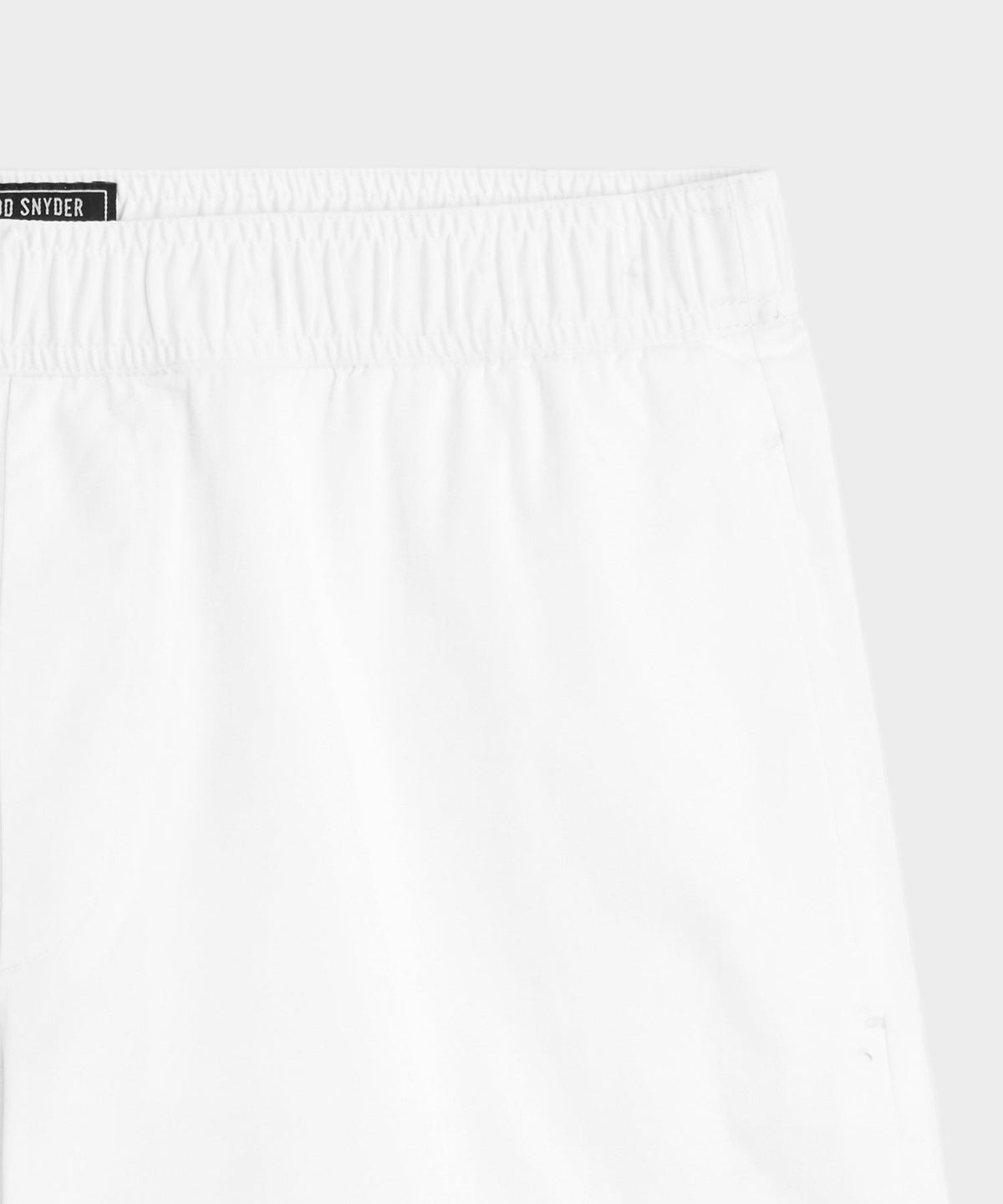 5" Poplin Short - White