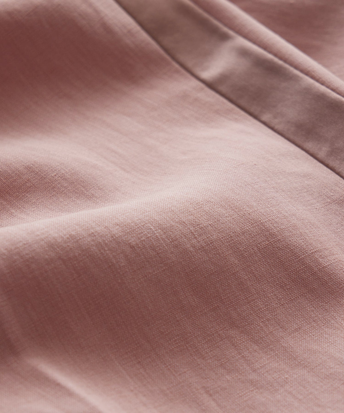 Relaxed Italian Sueded Linen Tuxedo Trouser - Dusty Rose