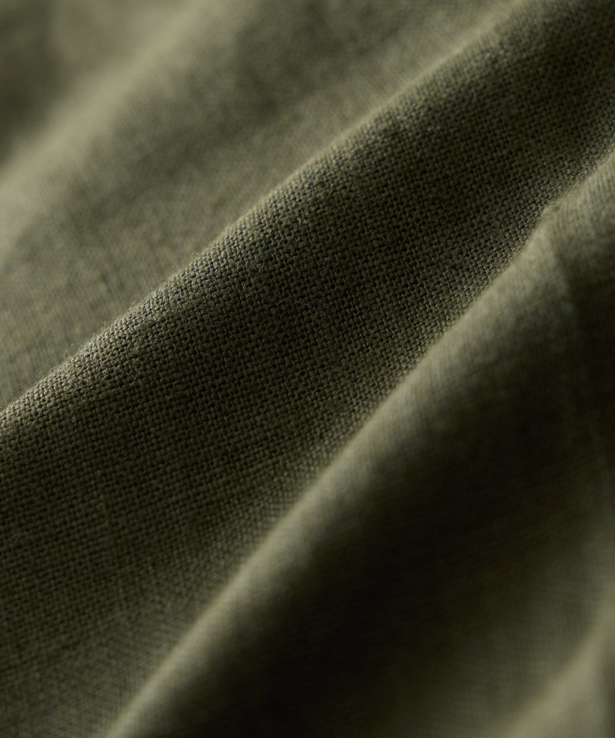 Straight Fit Linen Tab Trouser - Green Laurel
