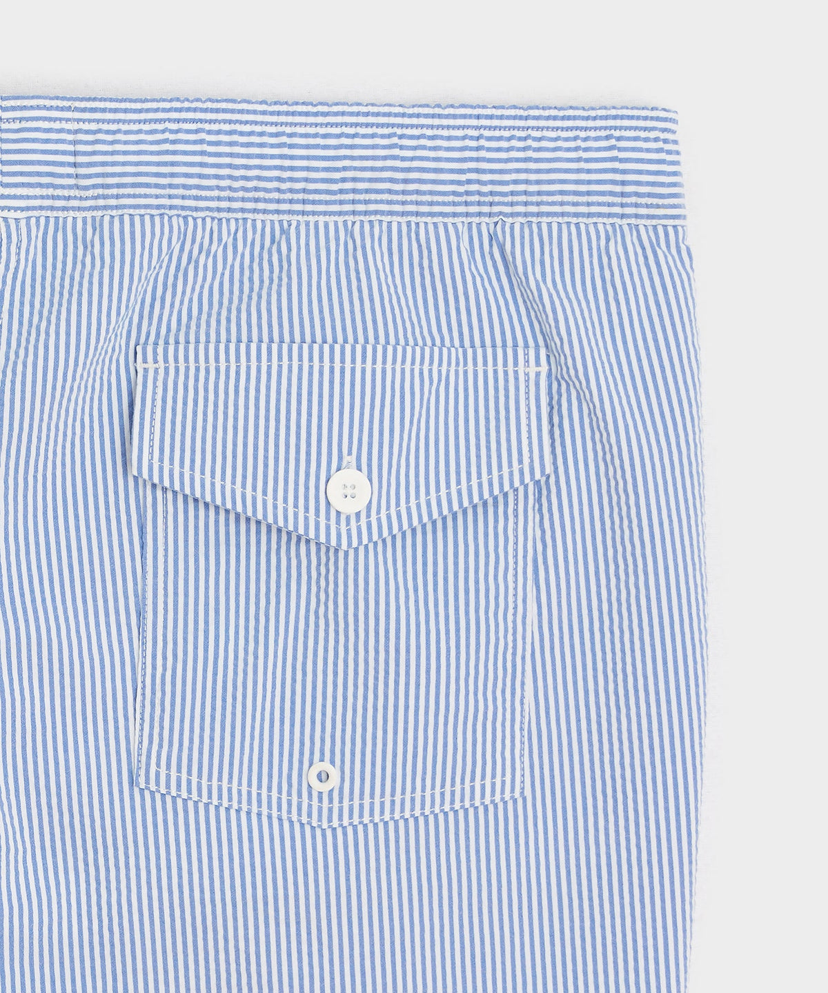 5" Seersucker Montauk Swim Trunk - Light Blue