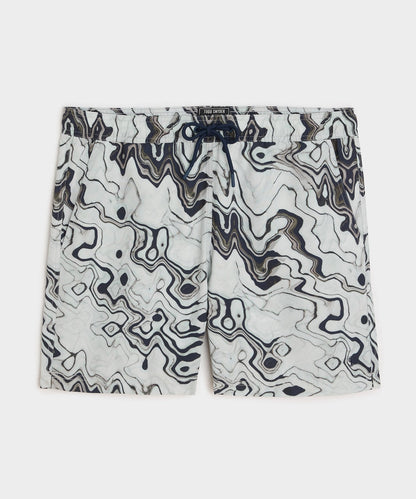 5" Montauk Swim Trunk - White