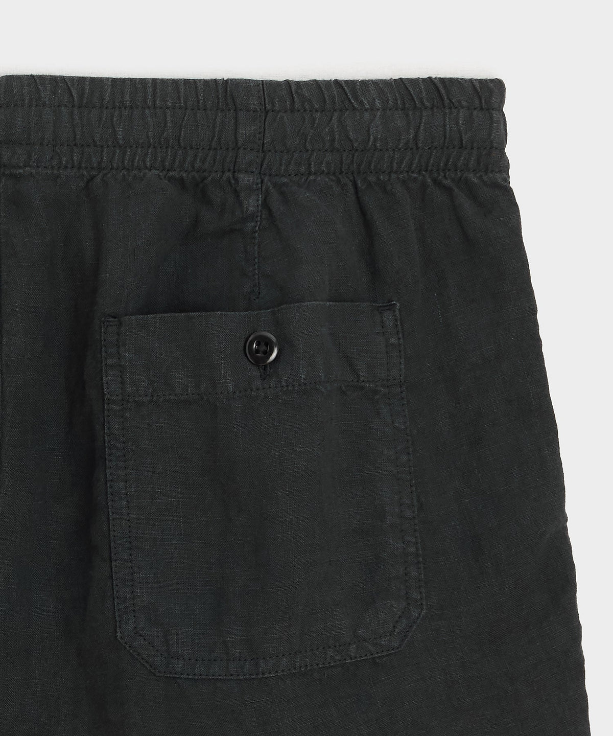 7" Linen Beach Short - Black