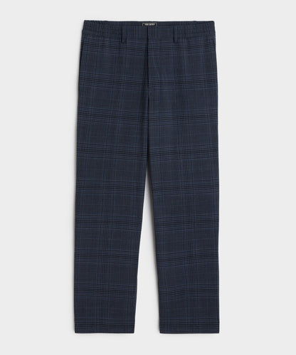 Italian Wool Side Elastic Trouser - Navy