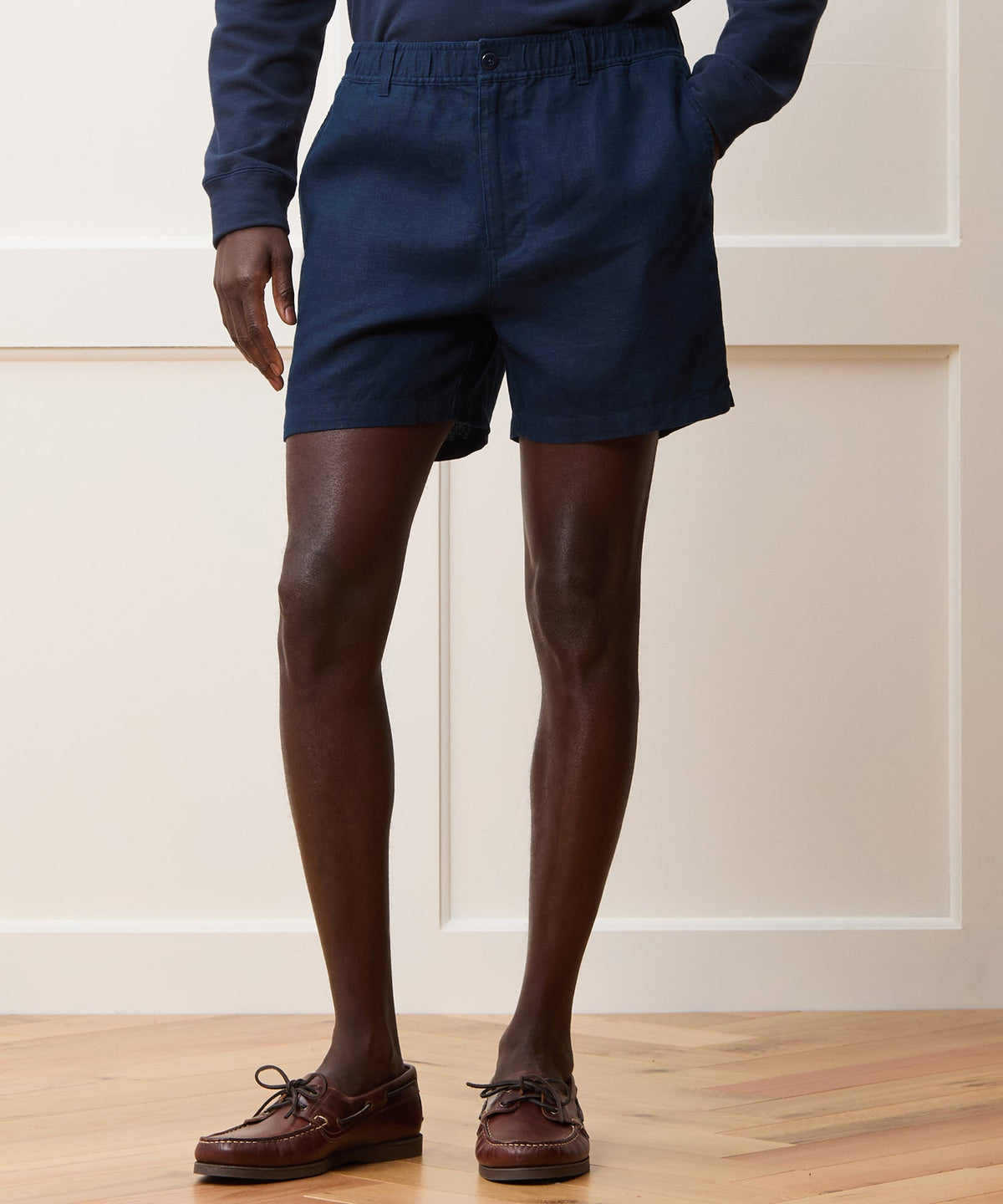 5" Linen Beachcomber Short - Navy