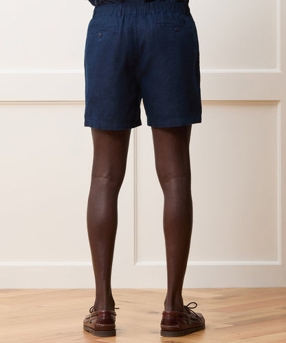 5" Linen Beachcomber Short - Navy