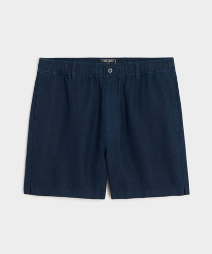 5" Linen Beachcomber Short - Navy