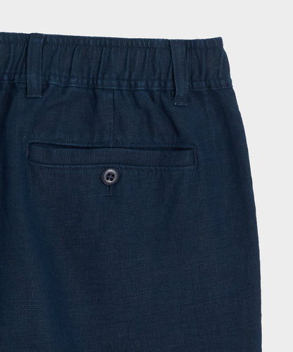 5" Linen Beachcomber Short - Navy